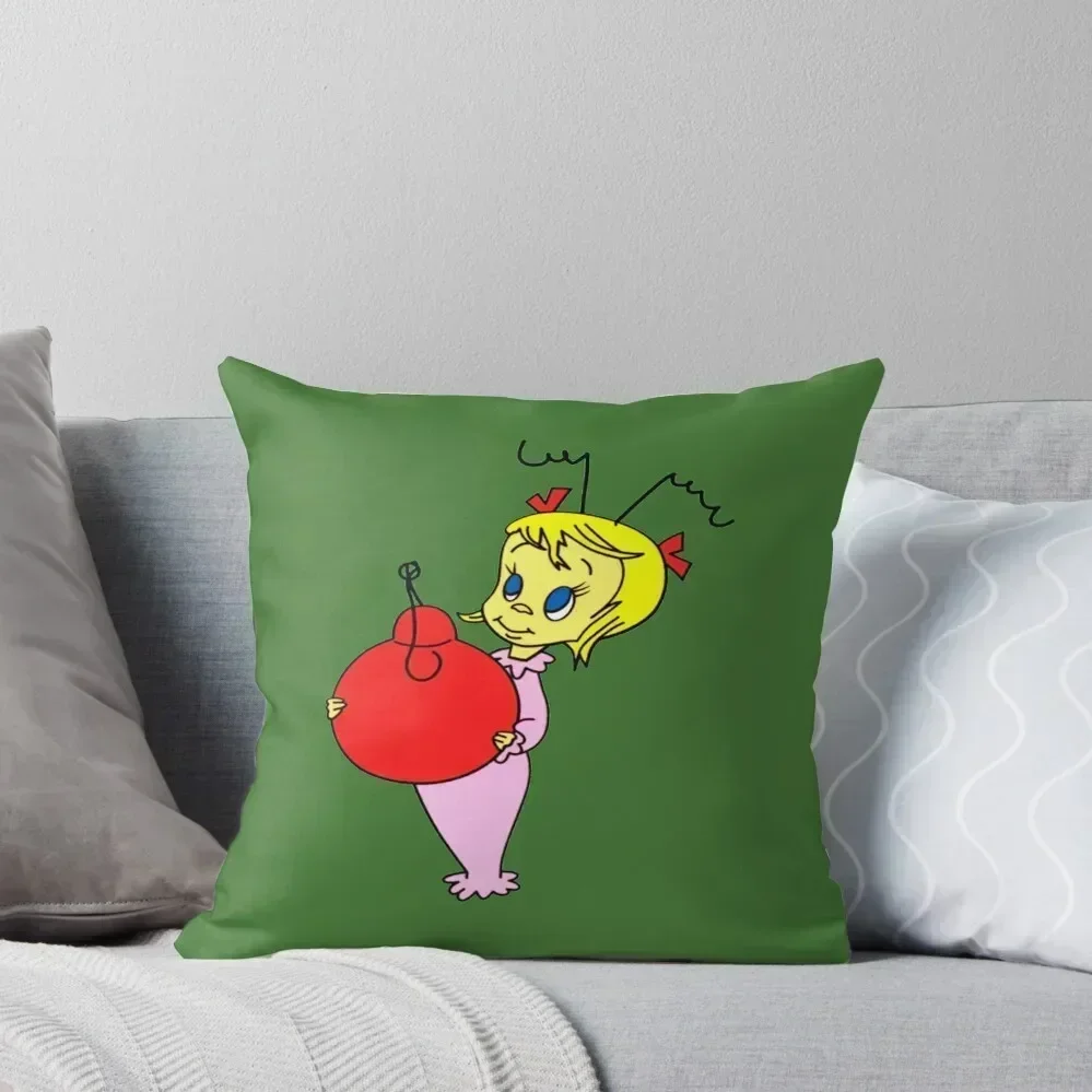 

Cindy Lou Who Throw Pillow Cushion Covers For Living Room christmas decorations 2025 Bed pillowcases Plaid Sofa pillow