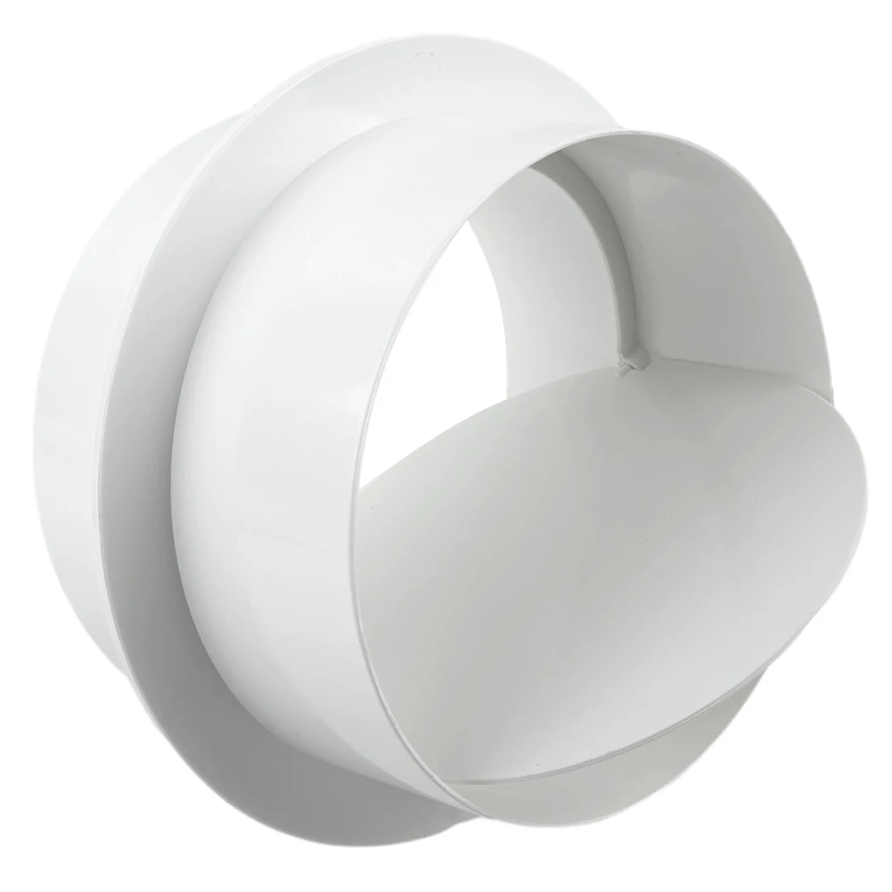 Válvula de retención para ventilación de baño, accesorio práctico redondo de PVC, blanco, 110mm, 120mm, 150mm, 80mm