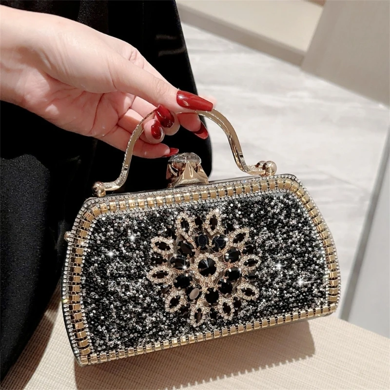 

Sparkling Bag Wedding Party Formal Evening Bag for Women Girl Banquet Crossbody Shoulder Bags Cocktail Clutch