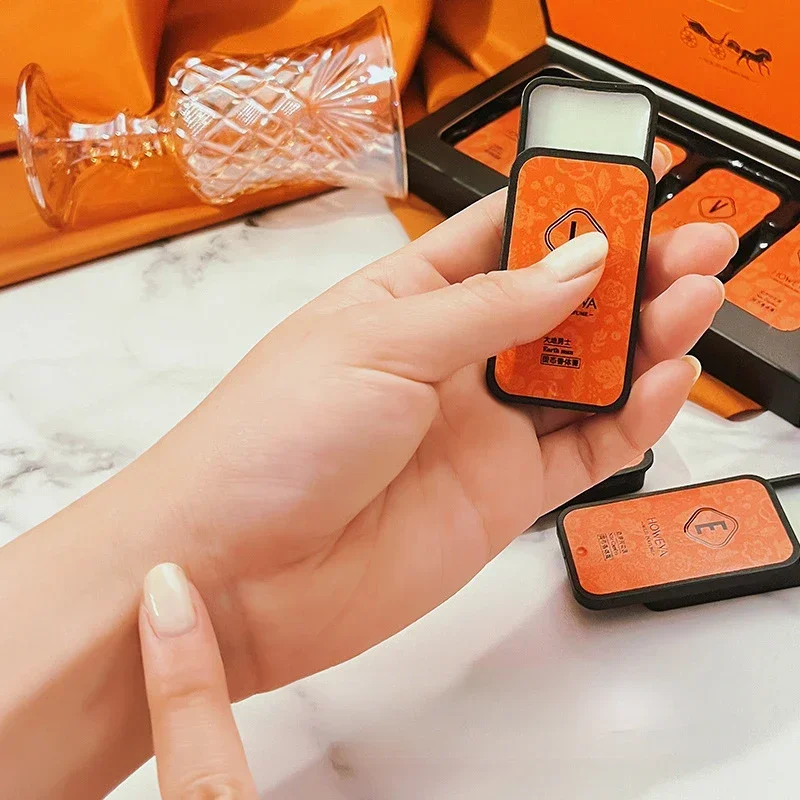 Heallor 1/4pcs/set Solid Balm Neutral Perfume for Men Women Fresh Longlasting Portable Fragrance Solid Perfume Cream Set Deodor