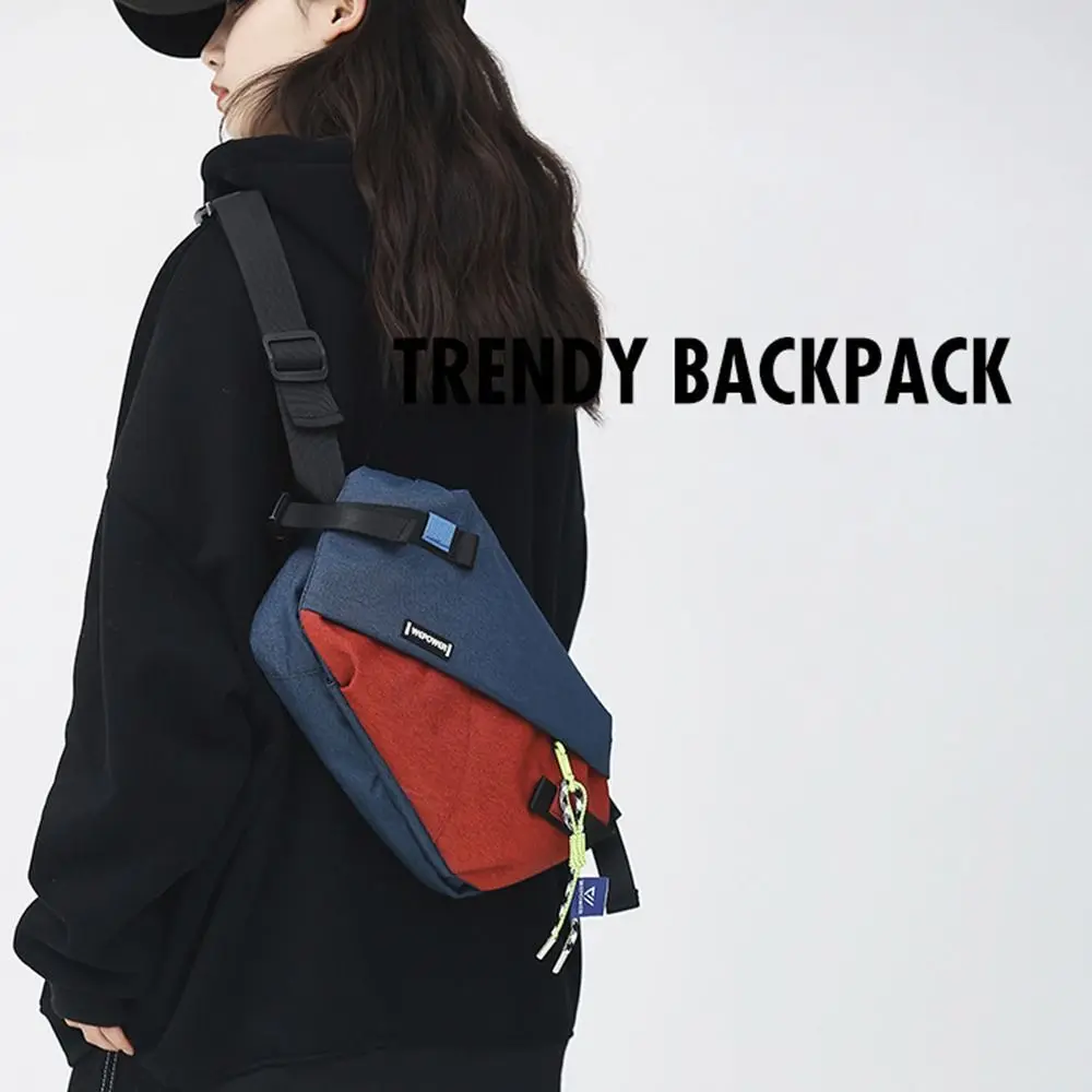 Retro Single Shoulder Waist Bag Personalized Large Capacity Crossbody Bag Nylon Handbag Men's