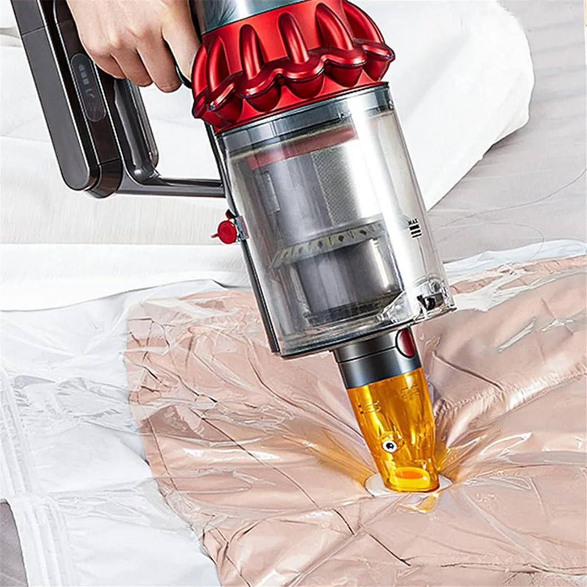 FZFZ Вакуумный компрессионный мешок на всасывающий наконечник для V7 V8 V10 V11 V12 V15 Тонкий адаптер быстрого всасывания с двойными входами воздуха