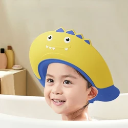 Baby Shampoo Cap Cute Cartoon Waterproof Baby Bath Hat Kids Ear Protector Adjustable Shampoo Artifact Soft Newborn Shower Cap