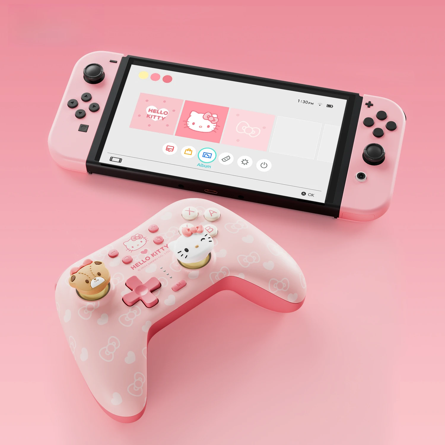 カワイ サンリオ ハローキティ ゲームハンドル ワイヤレス対 - Tablet Cute Accessories のレビューと価格