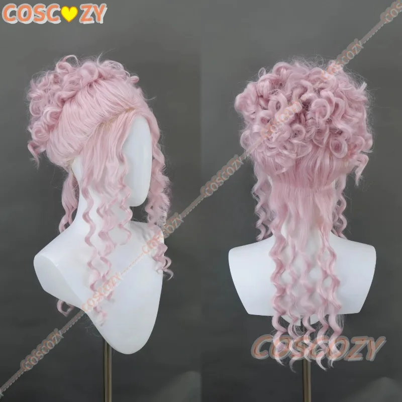 Staffel 2. Enid Cosplay-Perücke, rosa lockiges Haar, Halloween-Party, Damen, synthetische Haarfaser, individuelle Anime-Perücken