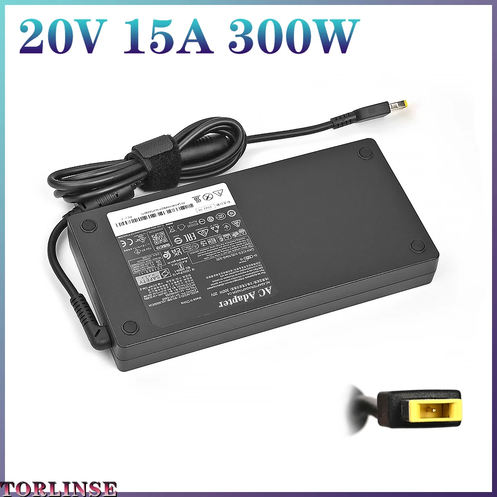 

300 Вт ADL300SDC3A 20 В 15 А адаптер переменного тока для Lenovo ThinkPad R9000P 9000K Y9000K Y9000X зарядное устройство для ноутбука блок питания