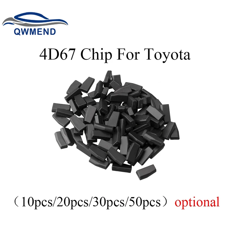 

QWMEND 10X 20X 30X 50X For Toyota CAMERY COROLLA PREVIA REIZ CROWN RAV4 For Lexus P28 4D ID 67 4D67 Chip Transponder Chip