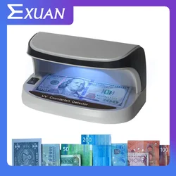 Desktop Counterfeit Bill Money Detector Portable Cash Currency Banknotes Notes Checker 110-240V Support Ultraviolet UV