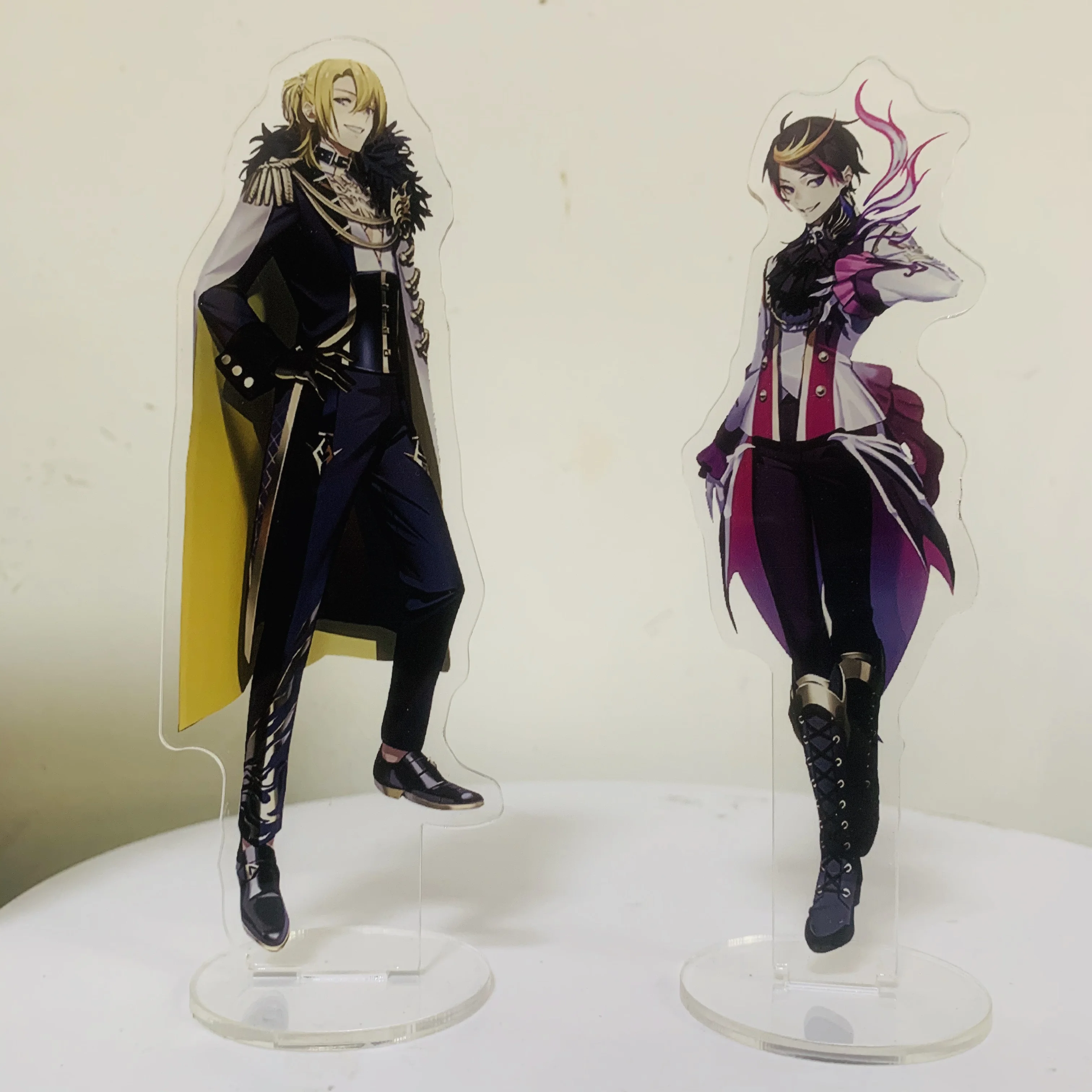 15CM Anime Nijisanji Rainbow Society Vtuber Figures MYSTA Vox SHU LUCA IKE Cosplay Formal Dress Acrylic Stand Model Fans Gifts