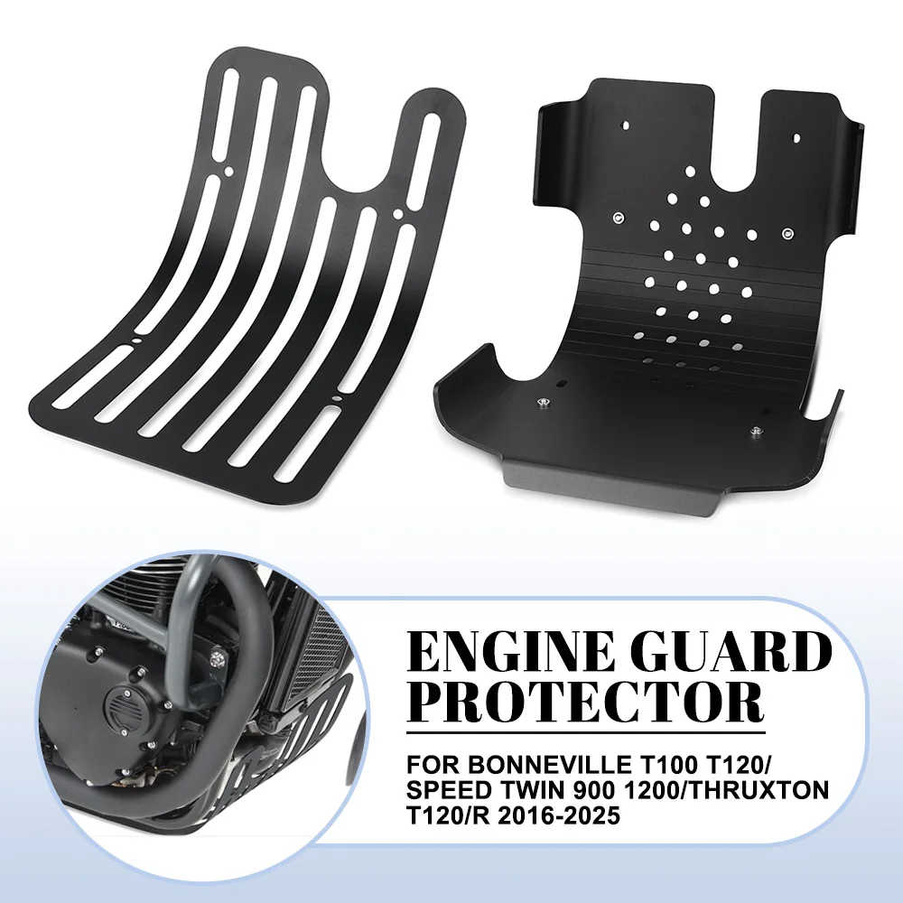 

Engine Protection Cover Chassis Under Guard Skid Plate For Bonneville T100 T120/Speed Twin 900 1200/Thruxton T120/R 2016-2025