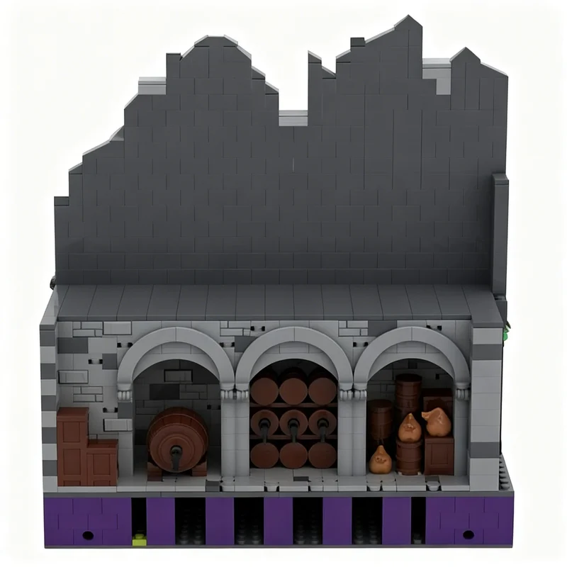 2078pcs MOC Castle G3 - Shore Landscape & Storage My Medieval Castle Model Building Blocks Christmas Gift Toys Architecture 3D