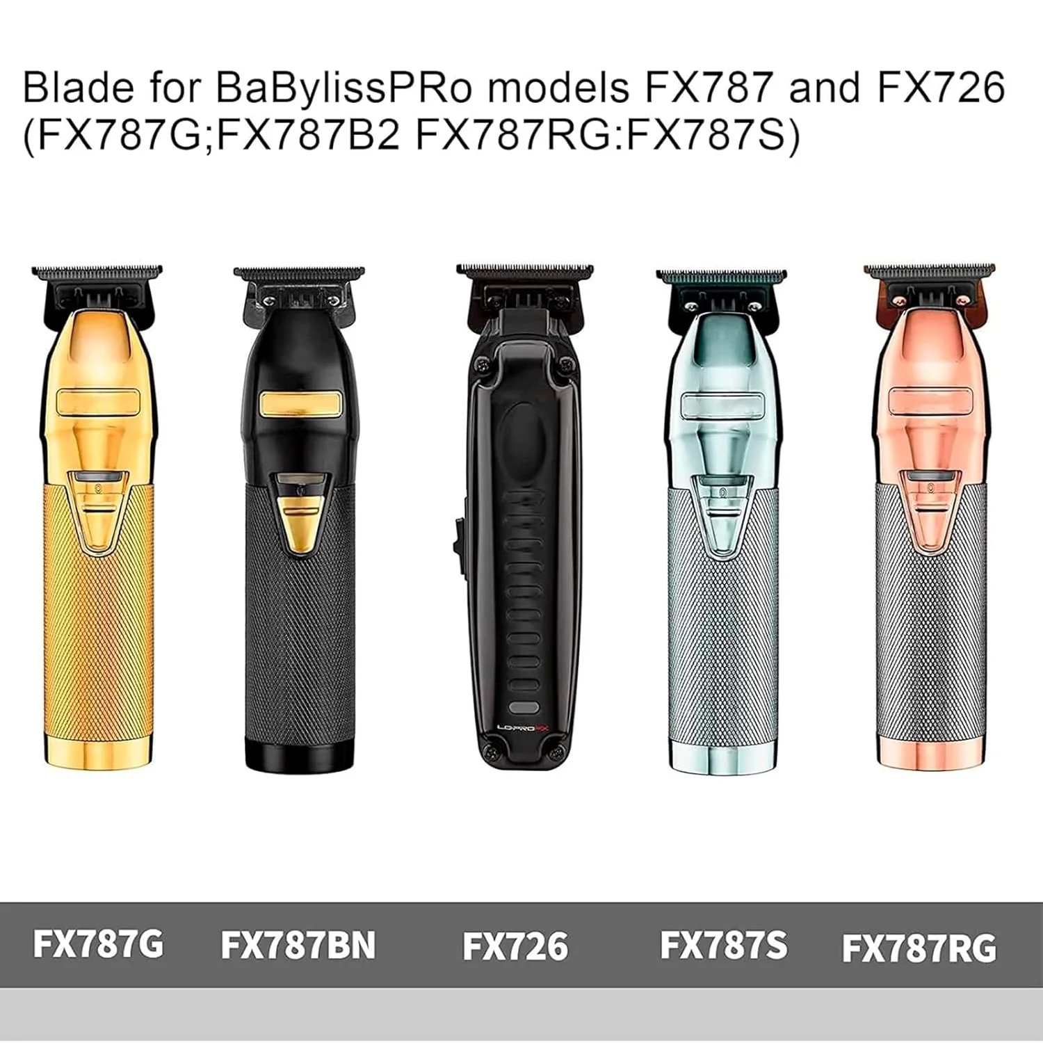 Professional Ceramic Replacement Blades for Babyliss PRO Trimmer Blade FX787 & FX726 & FX707Z Hair Trimmers