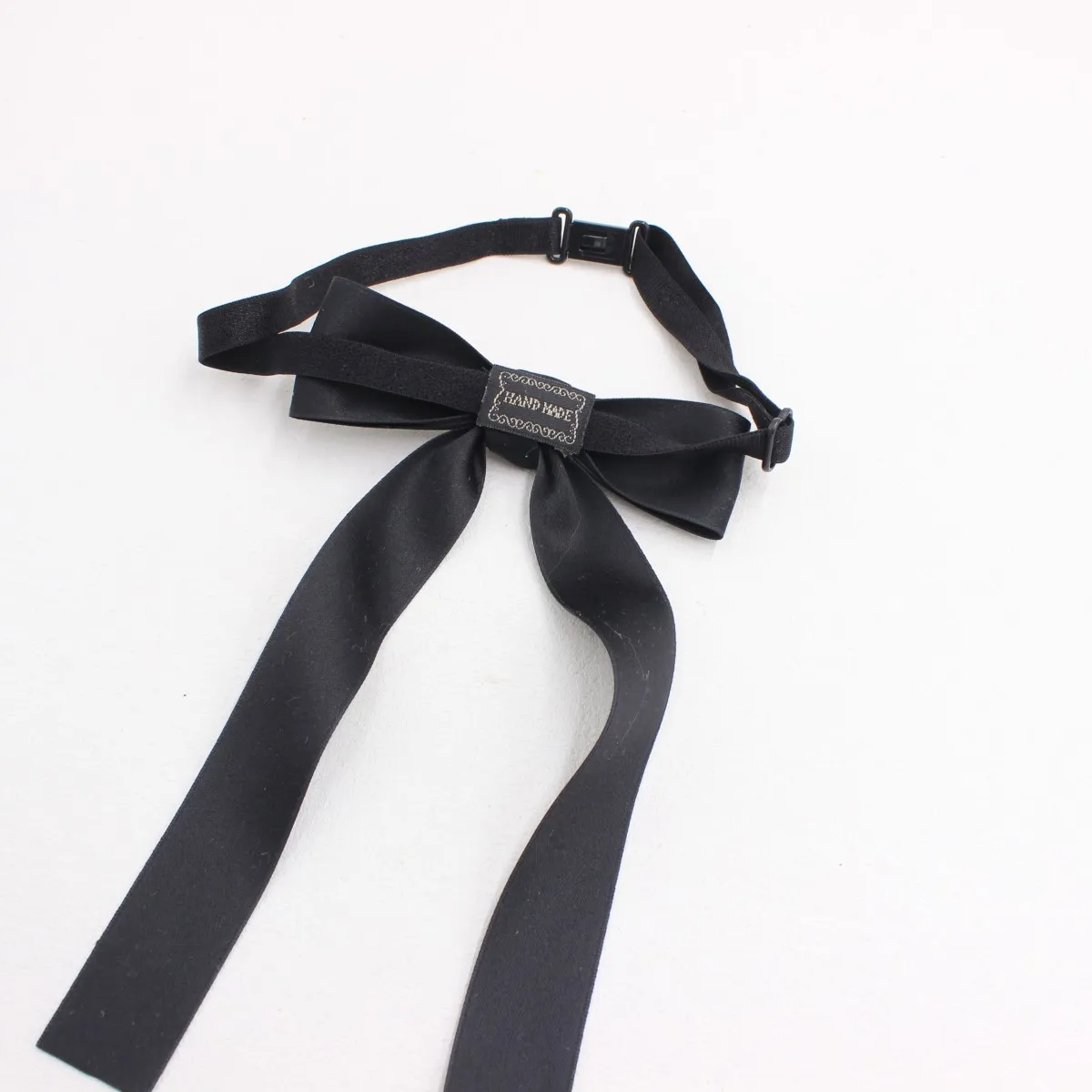 Women Bow Tie Ribbon Necktie Adjustable Uniform Accessory for School Office Waitress Receptionist Work Shirt Decoration TS351