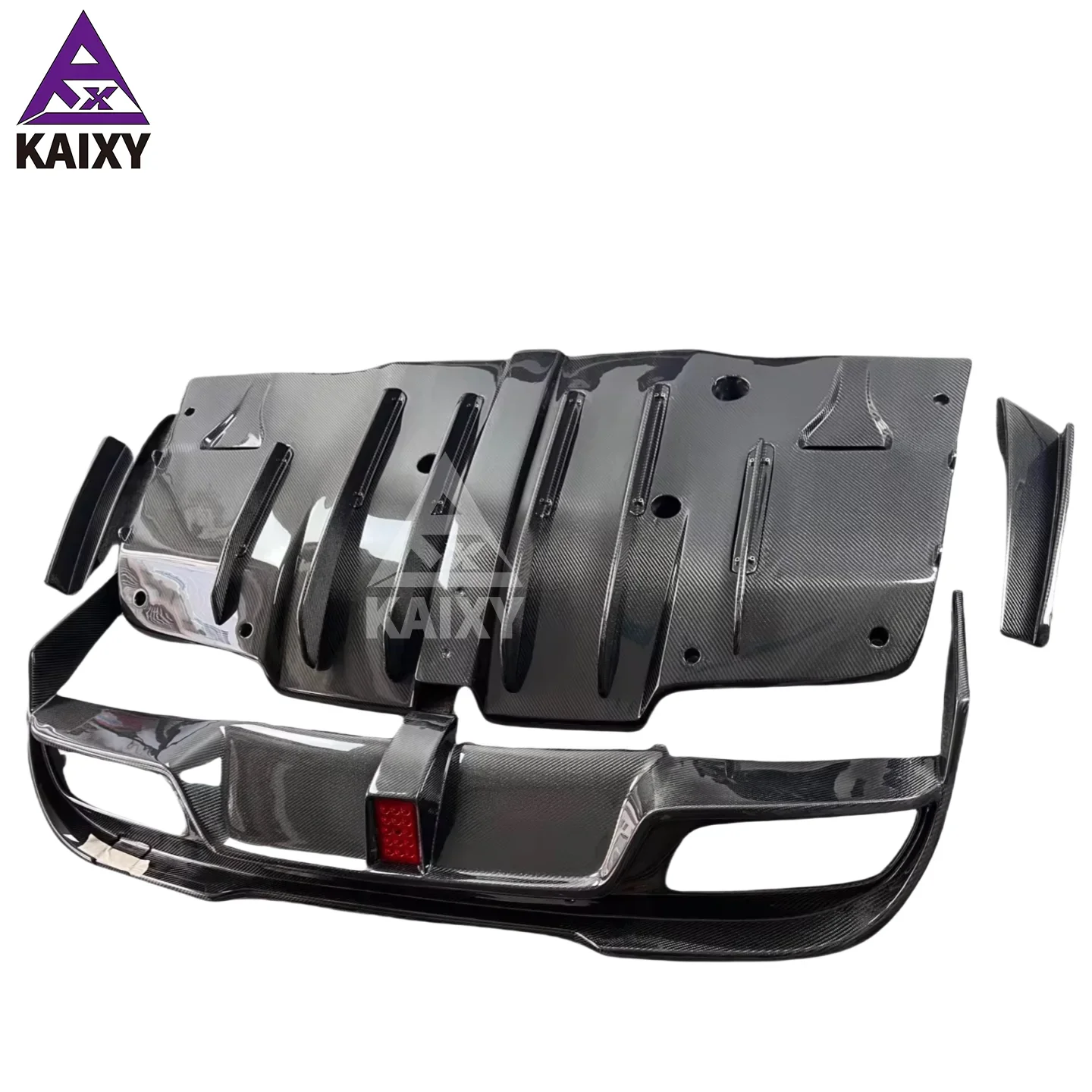 IMP Style Carbon Fiber Rear Diffuser  for Mercedes Benz W205 C63 AMG Sedan 4-Door 2015-2021