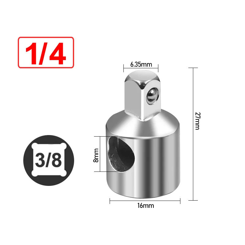 1 PC New  Transfer 1/2  Socket Wrench Ratchet Sleeve Adapter Connecting Head Convertor Universal Joint Extension  Spanner