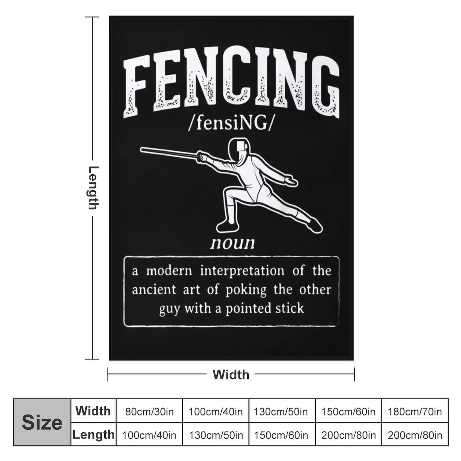 Fencing Throw Blanket warm winter Soft Big Cute Blankets