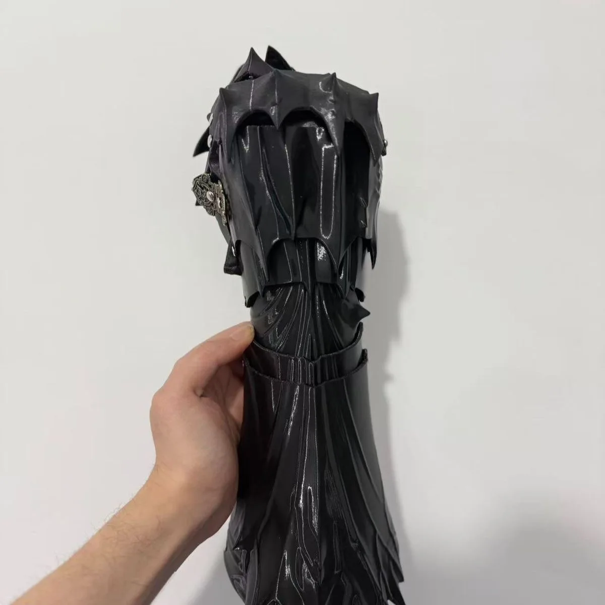 Medieval Knight Goth Vintage Mechanical Long Gloves Tactical Punk Hand Armor Man Woman 3D Pringting Cosplay Props