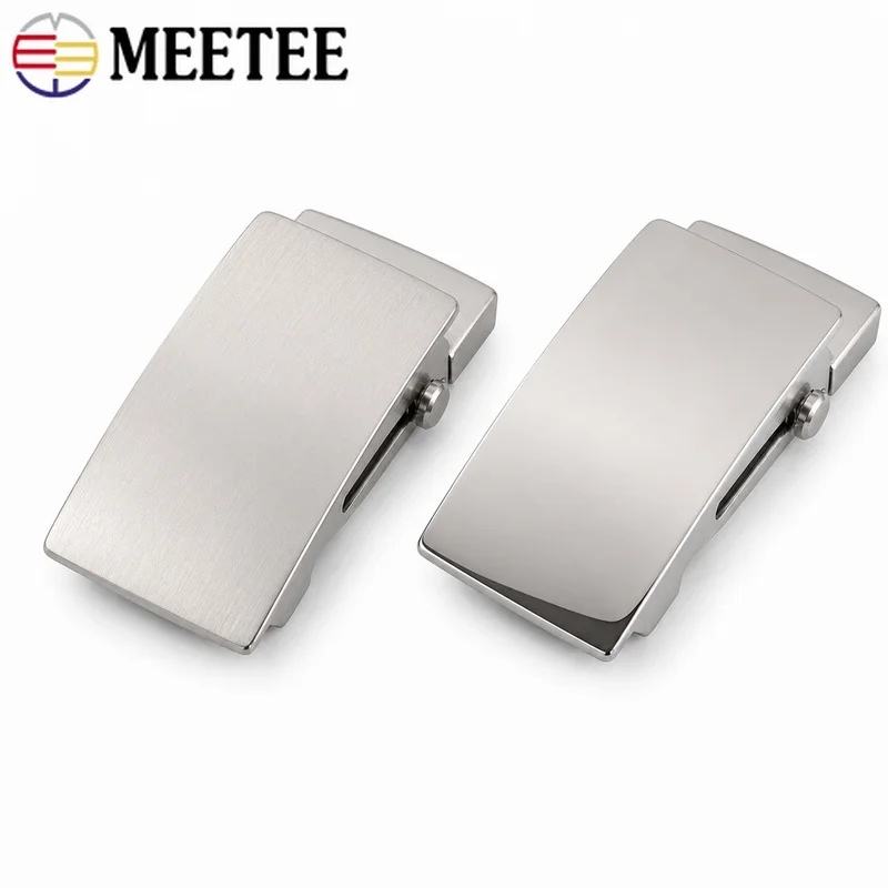 1Pc 36/39mm Stainless Steel Automatic Belt Buckle Toothless Roller Clasp for Men's Waistband Leather Strap Replacement Hardware