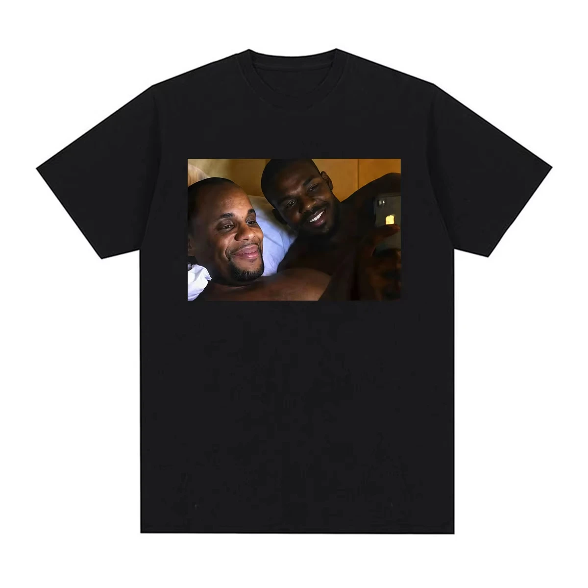 Jon Jones & Daniel Cormier Funny Meme T-Shirt for Men Women Harajuku Classic High Street T Shirts Summer Tops 100% Cotton Tshirt
