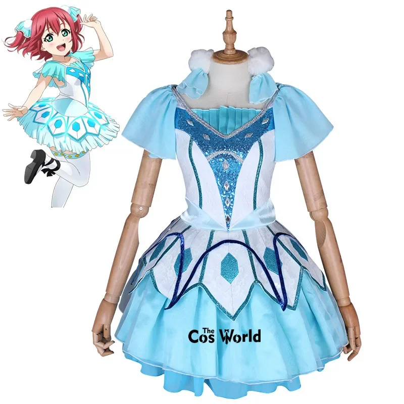 Love Live Sunshine Aqours WATER BLUE NEW WORLD Takami Chika Kurosawa Ruby Watanabe You Anime Customize Cosplay Costumes