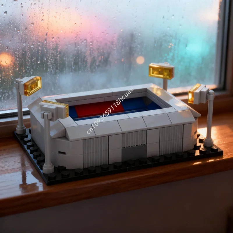133 Piezas MOC Arquitectura Feyenoord De Kuip, Bloques de Construcción de Modelos, Regalos para Festivales, Idea de Juguete Educativo, Ladrillos para Cumpleaños