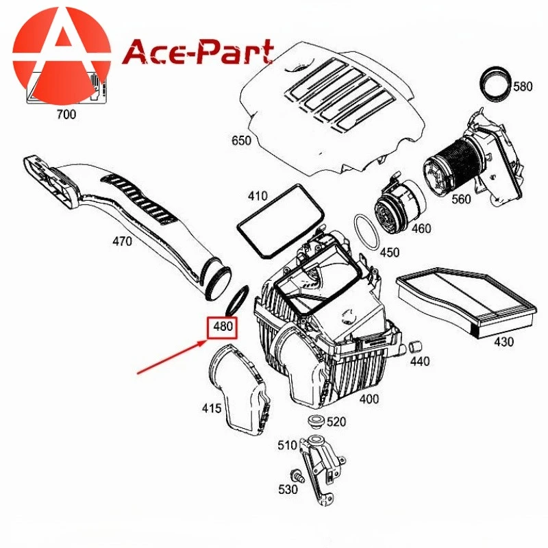 

A6549970041 6549970041 Air Intake HoseRubber Air Cleaner Intake Boot Hose For Mercedes-Benz A W177 Engine Air Intake Hose