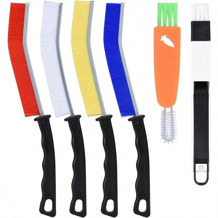 

6 шт., щетка для чистки щелей, чистящие средства, щетка для чистки, инструменты, щетки для чистки щелей для домашнего использования, плитка для ванной комнаты