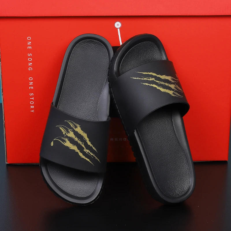 Plus Big Size 49 50 51 52 Mens Rubber Slide Slippers Wide Flat Sandals Beach Shoes Indoor Home House Outdoor Palm Claps