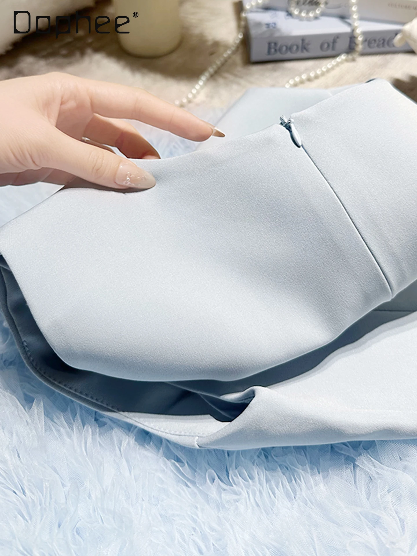 Abiti da sera eleganti da socialite francesi Abito da torta in rete sottile patchwork per donna Abito da ballo a trapezio con scollo tondo di fascia alta