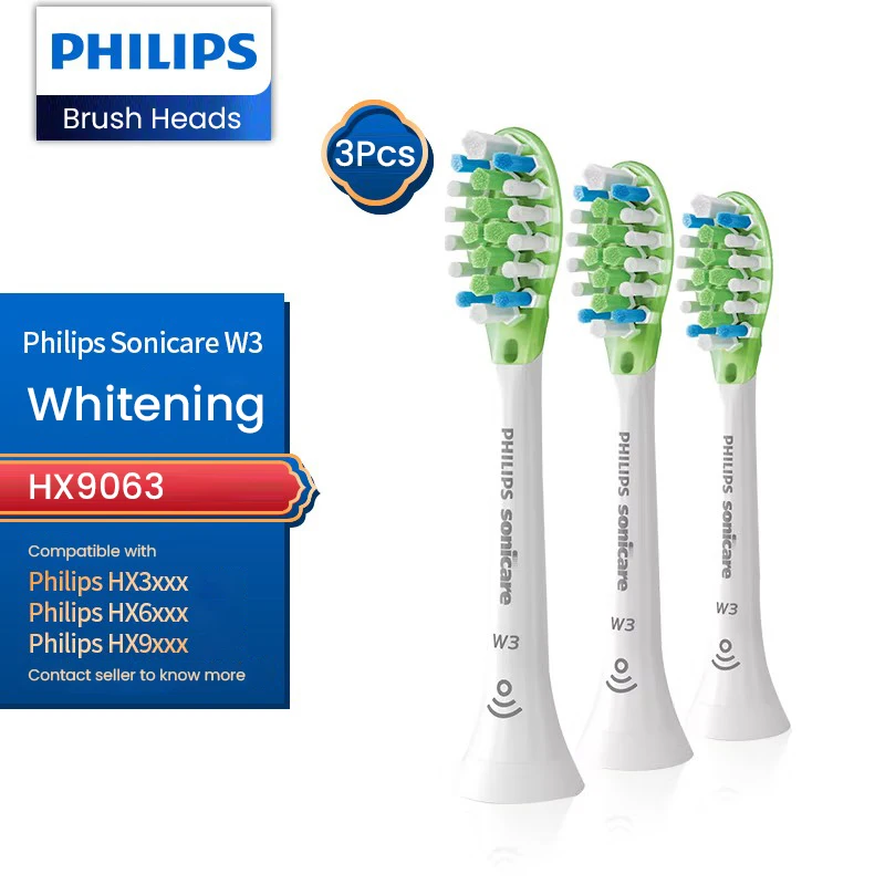Philips HX2033 Tandenborstel Vervangende Kop DuPont Kleurveranderende borstelharen voor mondreiniging Geschikt voor HX3 HX6 HX9 Serie