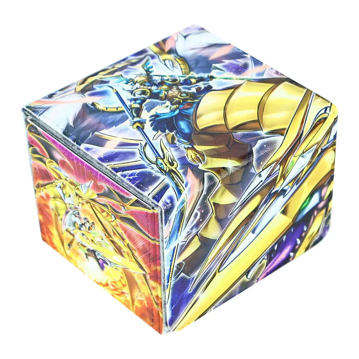 Diy Self Made Yu-Gi-Oh! Dragunity Partisan Card Storage Box Ygo Dragunity High-End Leather Magnetic Card Box Gift Toys