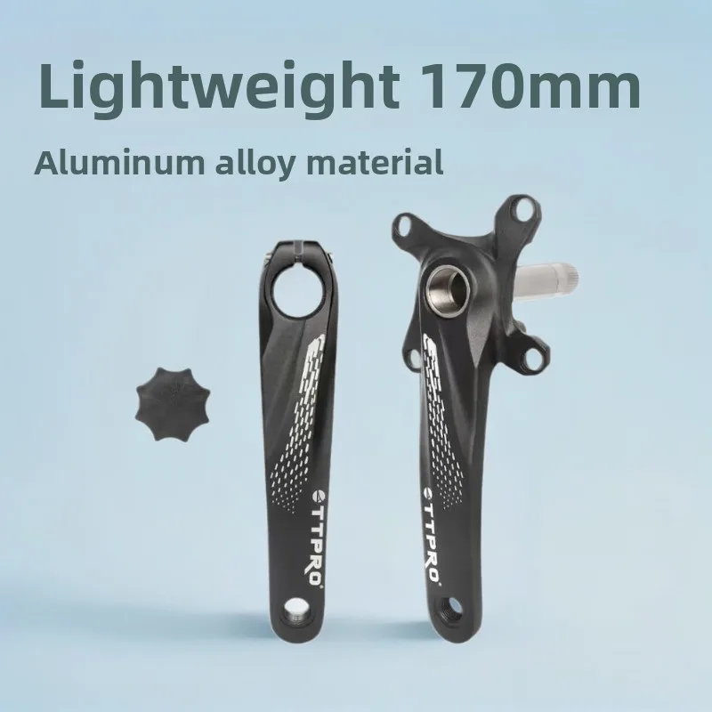 TTPRO Mountain Bike Hollow Handle Aluminum Alloy Crank 170MM 104BCD Lightweight Mountain Bike Crank Bicycle Accessories
