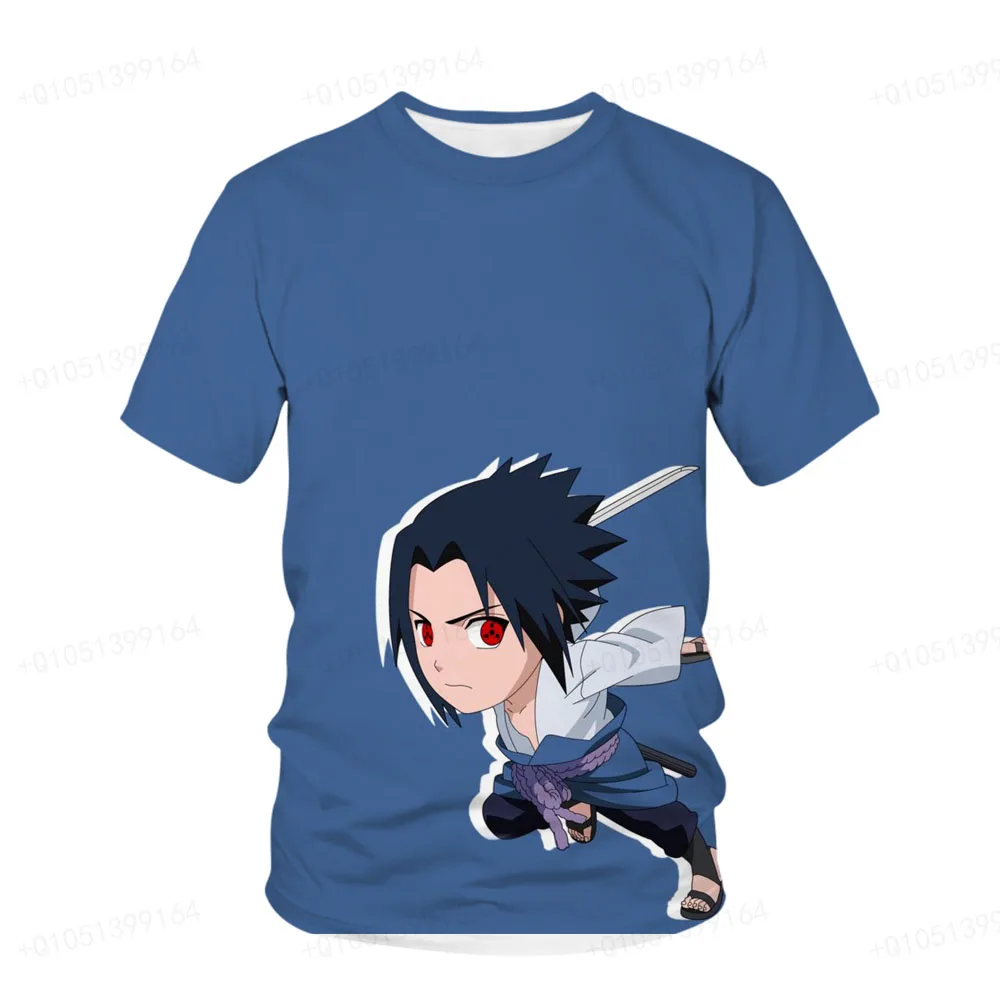 Naruto Shippuden Boy Girl T-shirt Uchiha Itachi Men T-shirt 3D Print New Short Sleeve Sasuke Men T-shirt Oversized Men Clothing