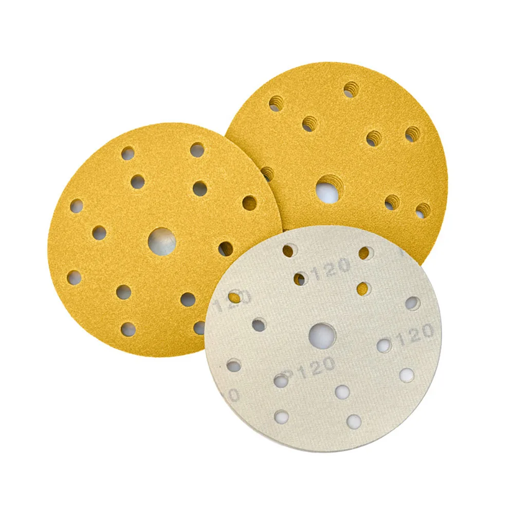 

50 шт., 6-дюймовые шлифовальные диски с 15 отверстиями, зернистость 40-800, 150 мм, произвольная орбитальная наждачная бумага для автомобильной и деревообработки