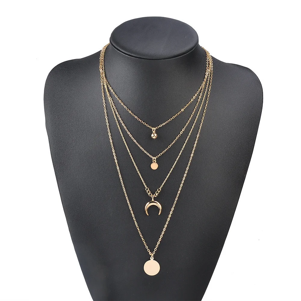 Böhmische Mode Muschel-Halsketten & Anhänger für Vintage Mehrschichtige Choker-Halskette Damen Collier Femme Collares Schmuck – Detail 13
