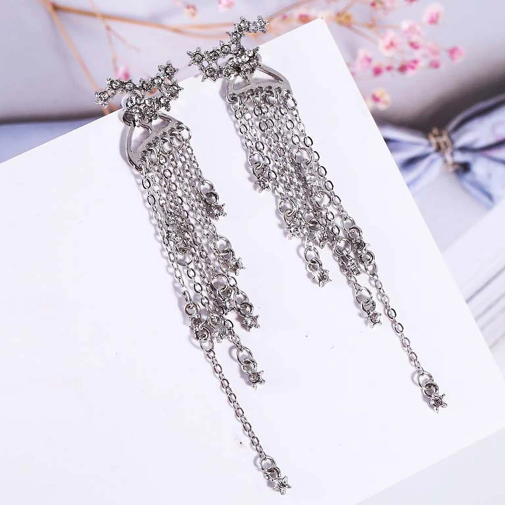 

Tassel Earrings Dangle Fashion Exquisite Pendants Women Iron Hanging Drop Formal Occasions