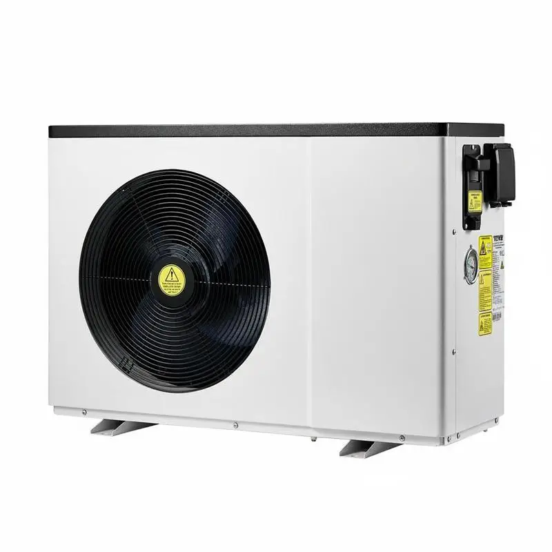 Elektrische Pool-Wärmepumpe, 2,51–11,38 kW Heizleistung, energiesparende Poolheizgeräte mit variabler Frequenz für oberirdische Pools mit 25–50 m³ Volumen, zum Erwärmen und Kühlen von Poolwasser, AC