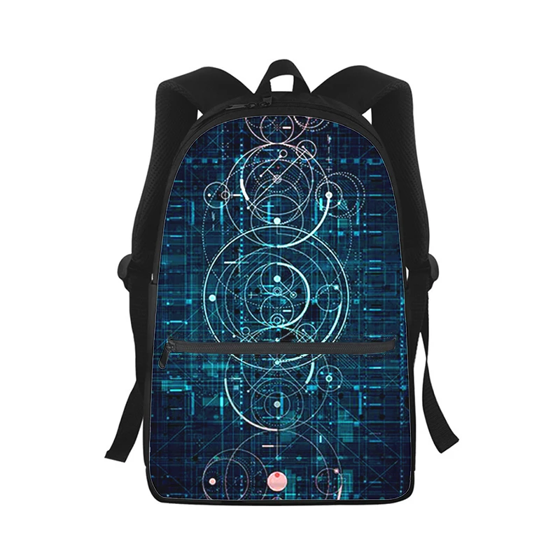 

line lattice Art Colorful Cool Men Women Backpack 3D Print Fashion Student School Bag Laptop Backpack Kids Travel Shoulder Bag