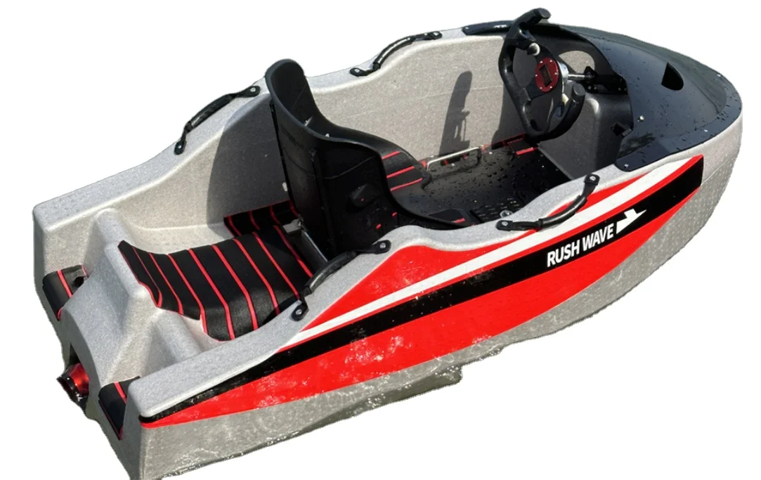 52KM/H Electric Jet Boat Kart for Adults Mini Jet Boat for Lake River Sea and Ocean Rowing Boat