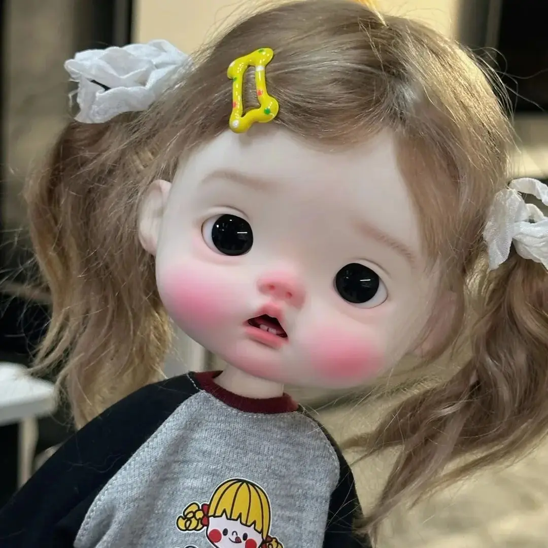 

New SD BJD Doll 1/6 Dot Dot Dot Brother Dot Girl Fish Little Cloth SD Doll Cute Joint Movable Resin BB Doll Free Shipping