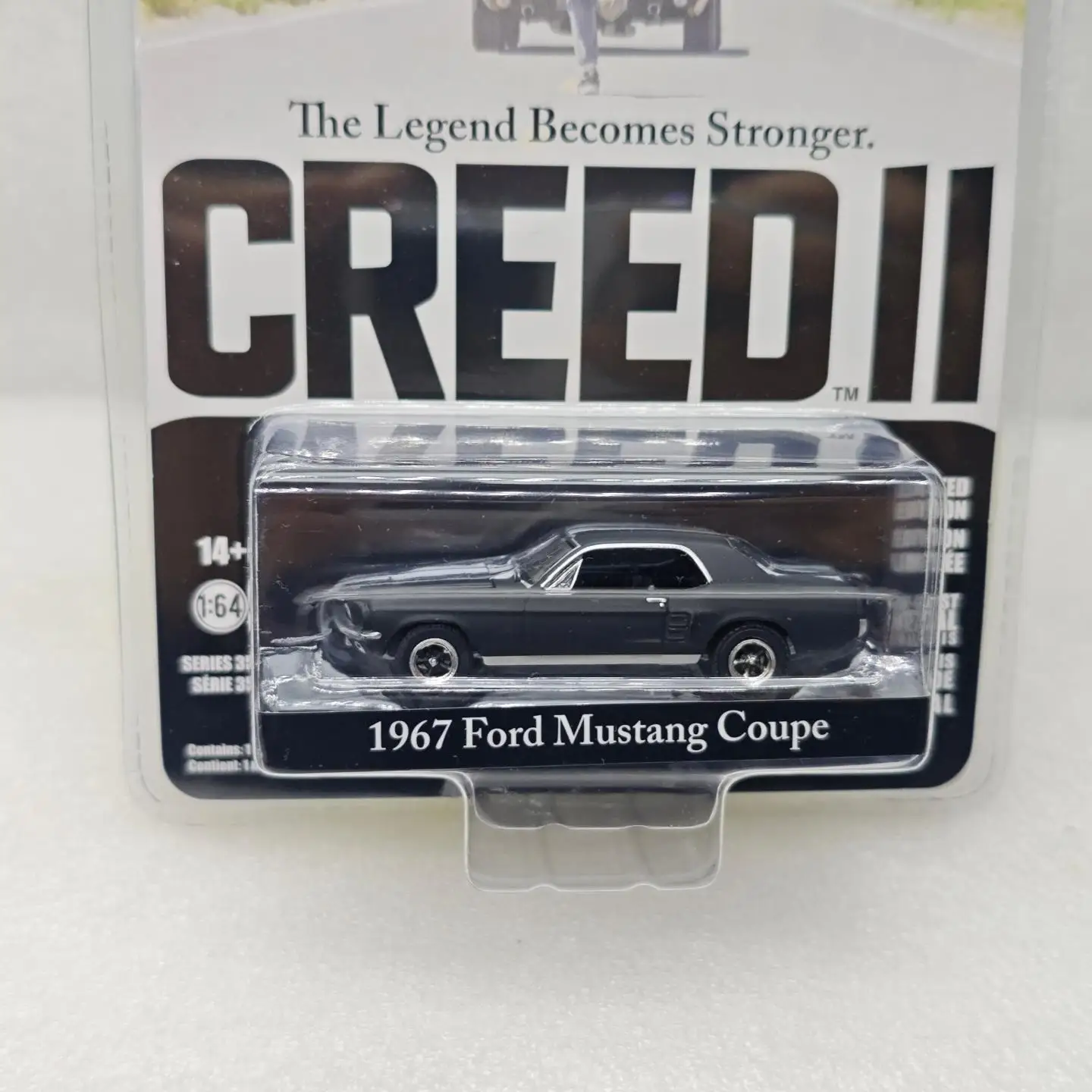 

GreenLight 1:64 1967 Mustang Coupe, имитация сплава, мини-модель автомобиля, хобби, коллекционные игрушки, подарки