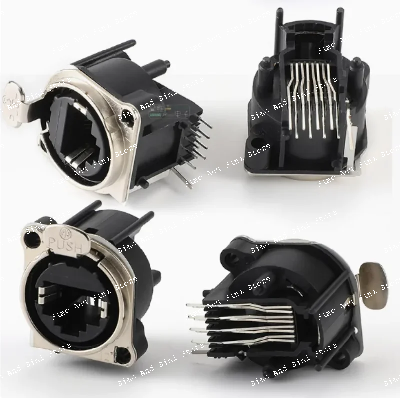 5 шт. разъемов RJ45 для передачи данных ne8fbh, ne8fdv, ne8fdp, ne8mx-1 для горизонтальной установки аудио- и видеосигналов, а также световых приборов.