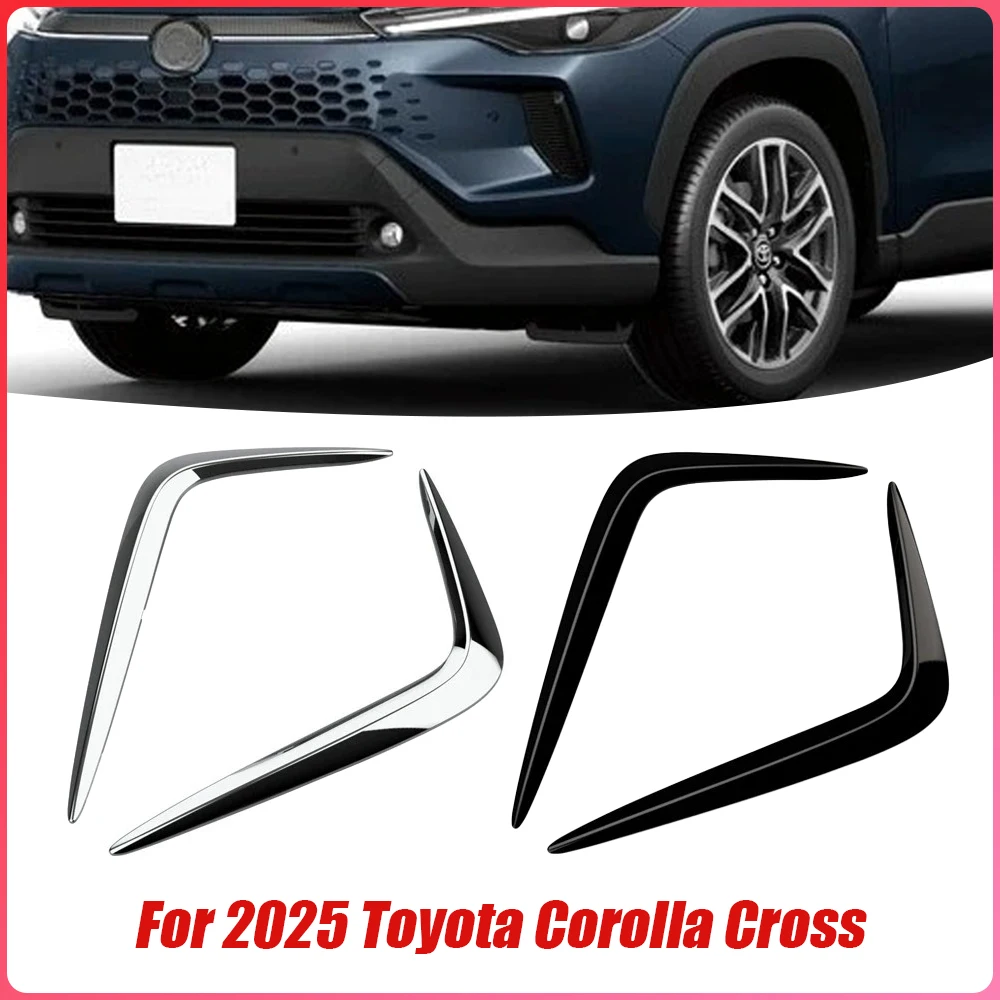 

Автомобили, передняя противотуманная фара, накладка на бампер для Toyota Corolla Cross, наклейка против столкновений, хромированные аксессуары, внешние детали