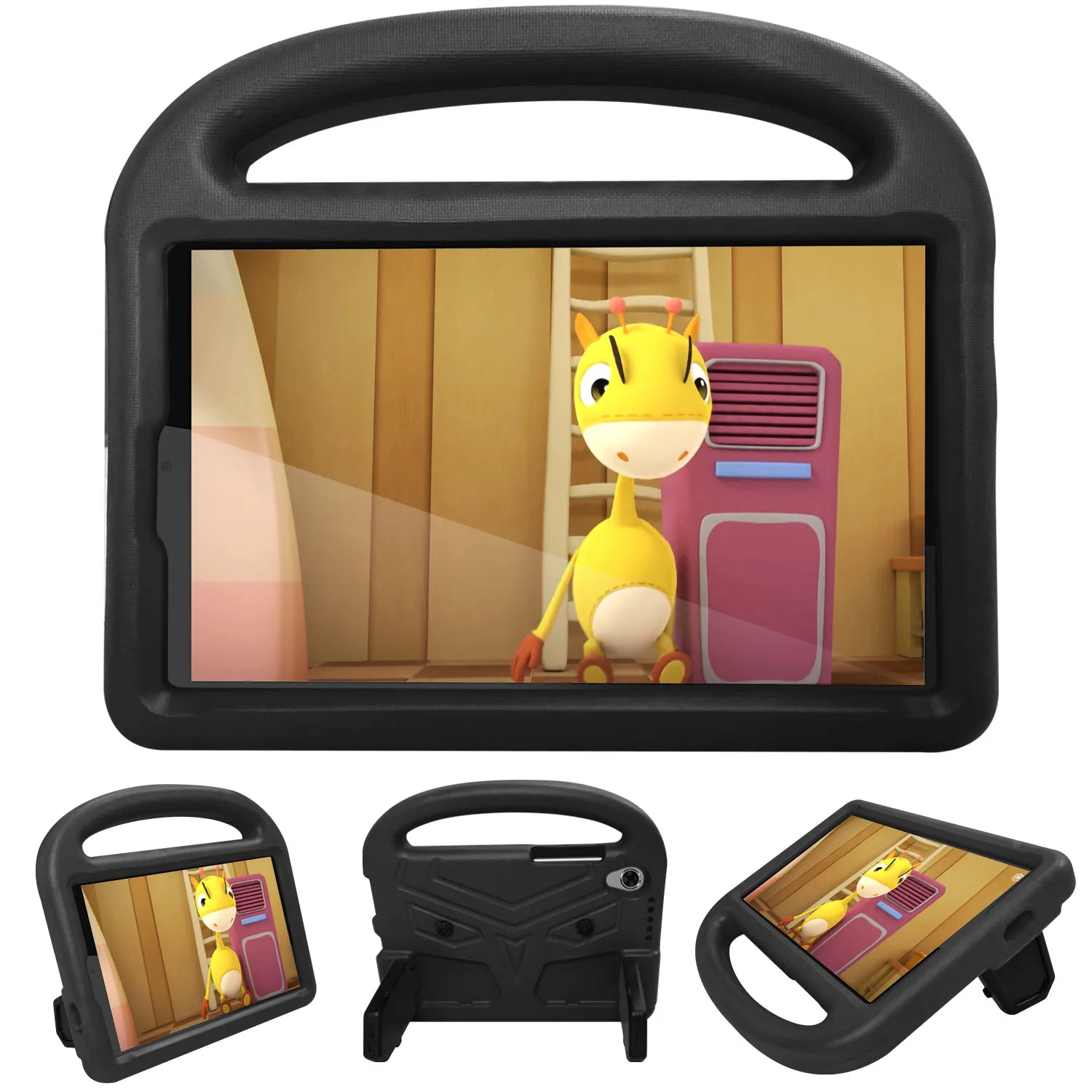 

Sparrow Style Shockproof Kickstand EVA Protective Case for Lenovo Tab M8 TB-8505/8507 - Black