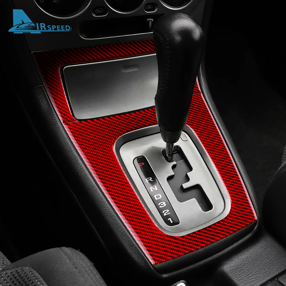 Real Soft Carbon Fiber Sticker For Subaru Impreza 2005 2006 2007 Gear Shift Panel Outlet Vent CD Frame Interior Accessories - view 5