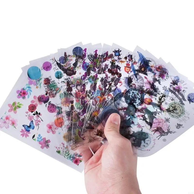 

15 Pcs Resin Decorate Films Transparent for Image Sheets for Resin Whale Printed Sheets Resin Filling Material for Mold