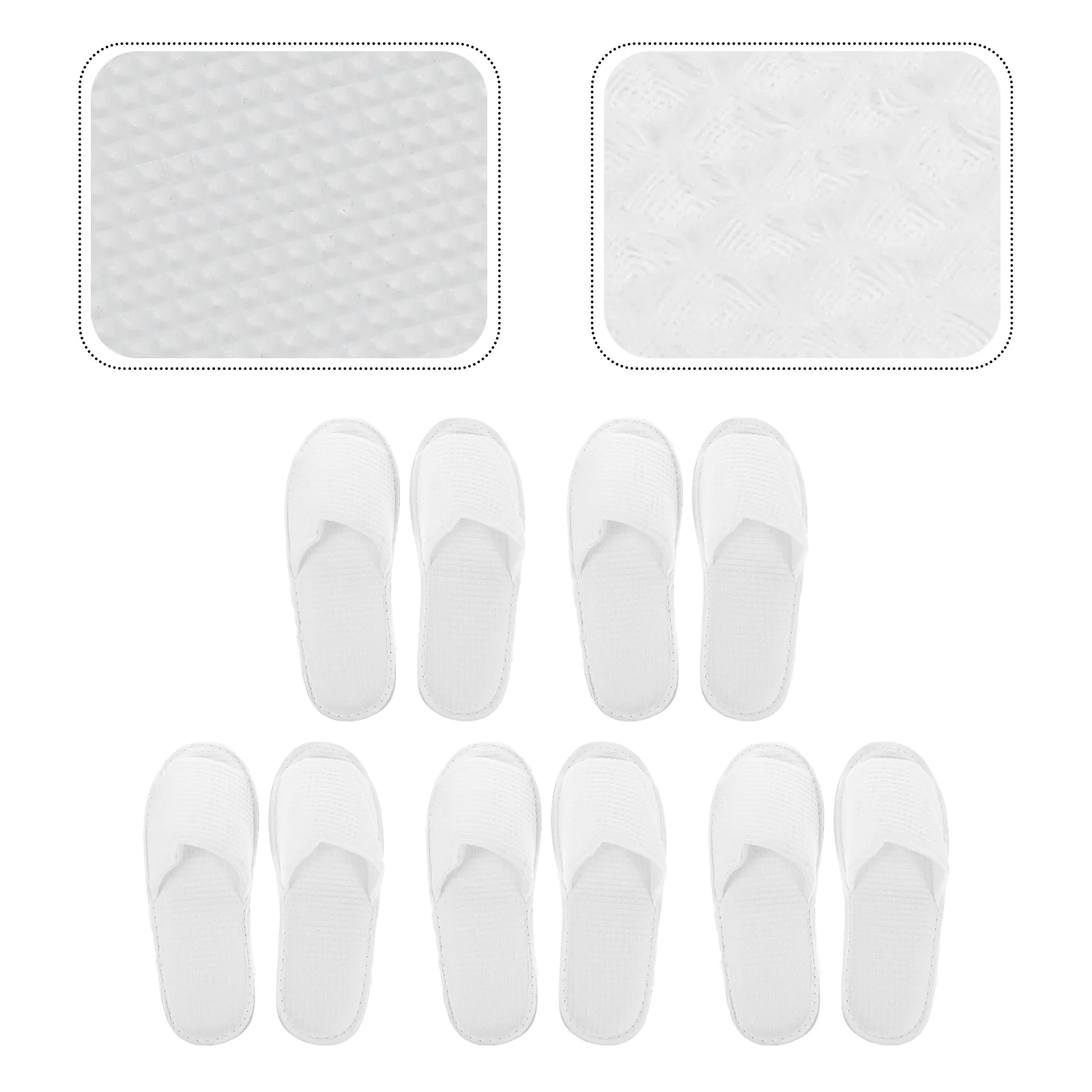 10 Pcs Pedicure Slippers Disposable Home Indoor Living Room Shoes Miss Grey Guest Men Sandals