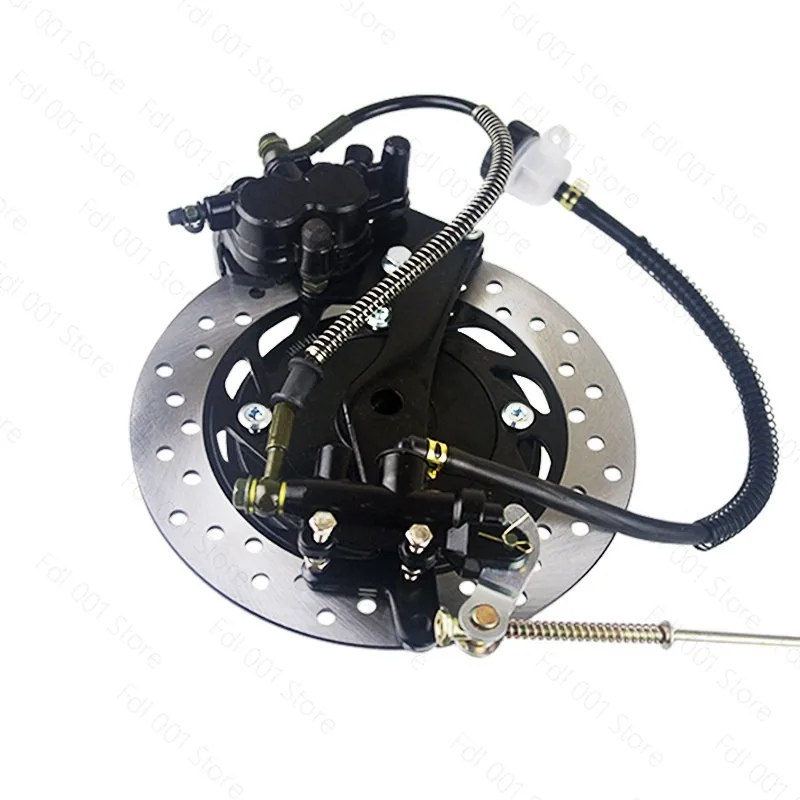Motorcycle Drum Modification Disc Set Rear Disc Caliper Lower Pump Brake Disc Rear Wheel Modification (The Caliper Is Defective)