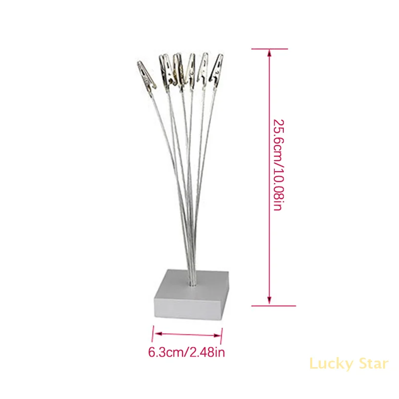 Photo Cube Base, 8-Branch Money Trees Gift Card Holder With Clips, Picture Stand For Christmas, Wedding, Greeting, Birthday