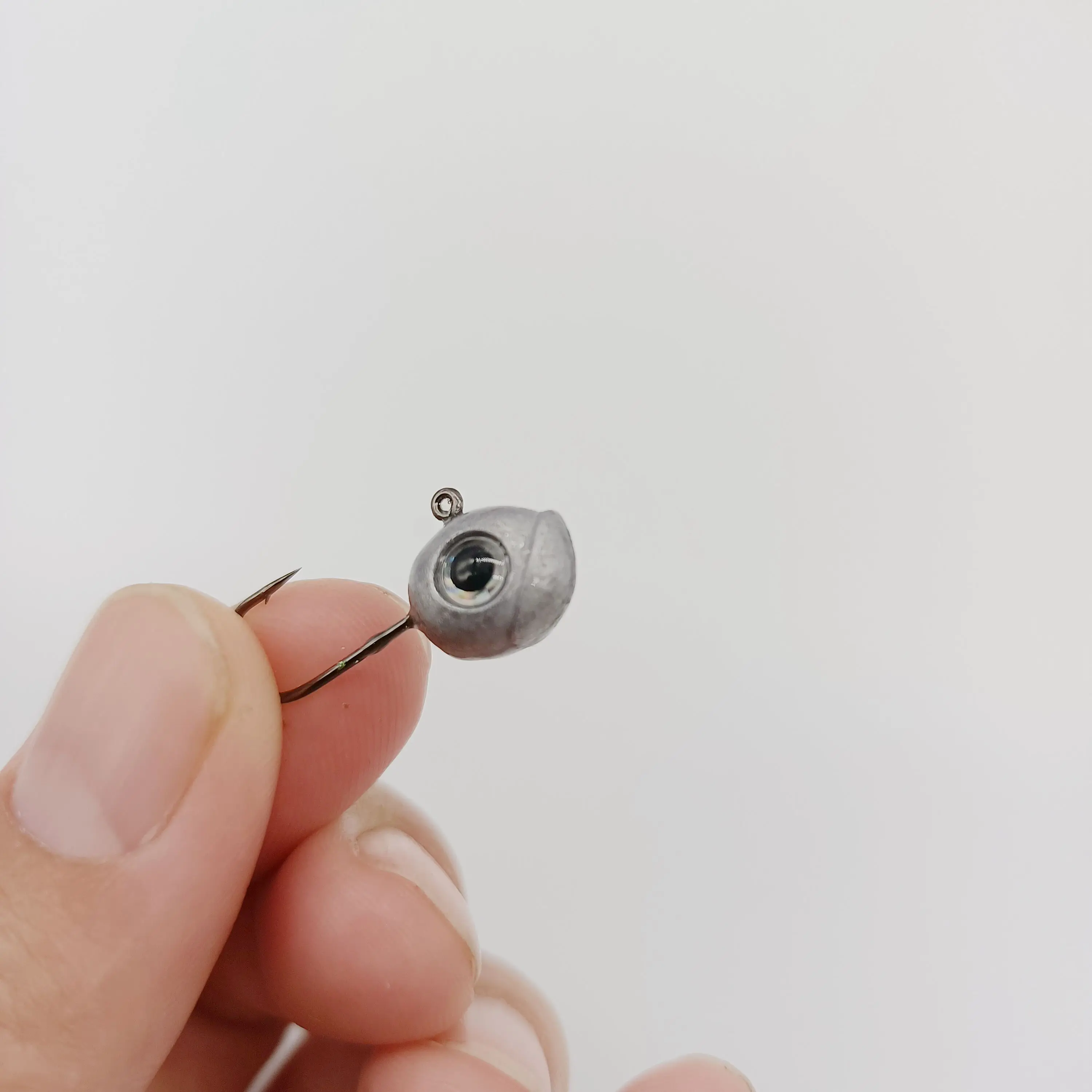 DUODUOYU 5 TEILE/LOS Kleine Jig Kopf Angelhaken 1g/1,8g/3,5g Mini Weichen Wurm Haken mit Augen Isca Künstliche Angeln Zubehör – Detail 4